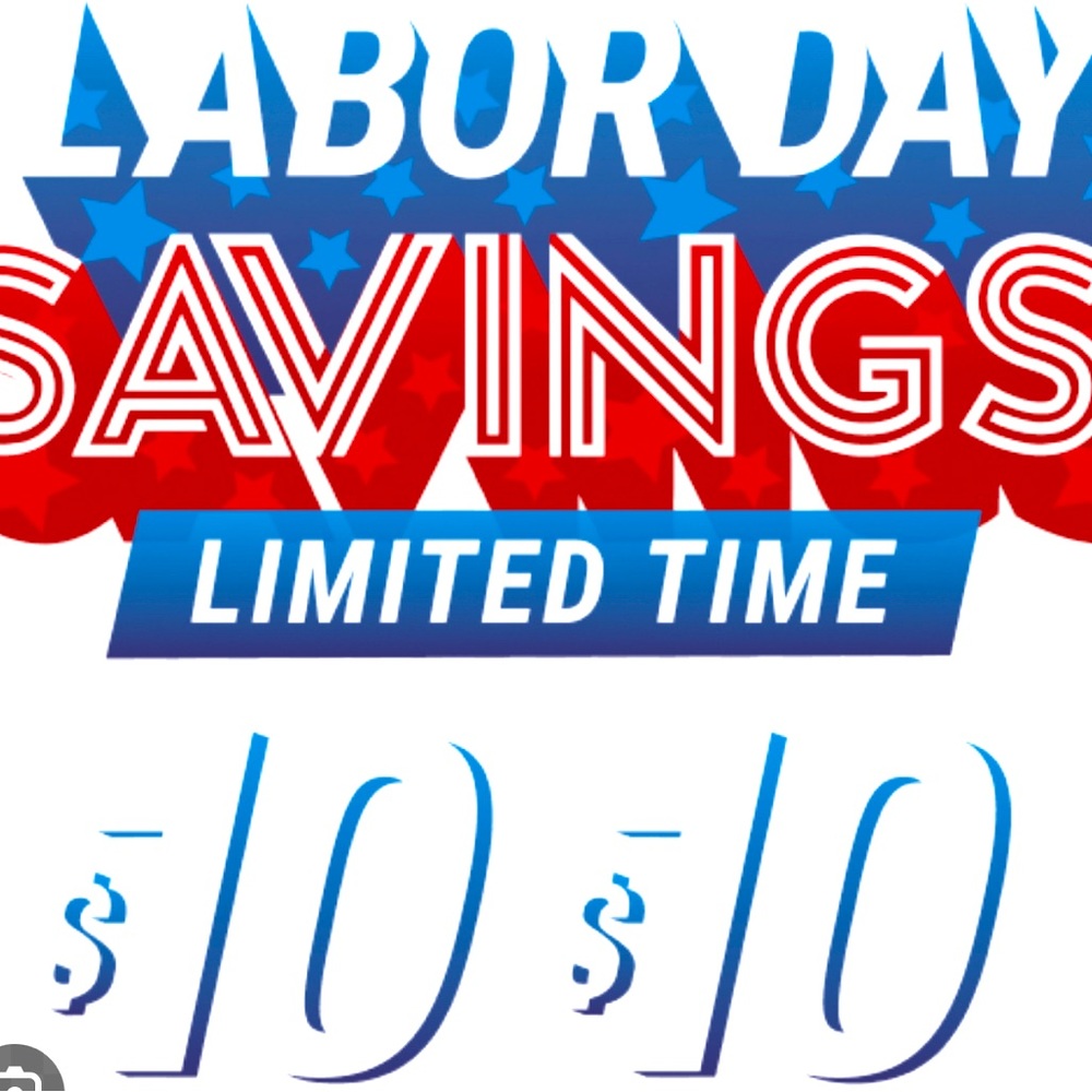 $10 Labor Day sale….